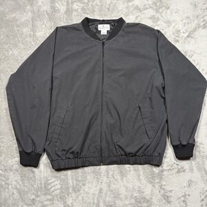 Smitty Traditional Full-Zip Jacket Mens 2XL Black Umpire‎ Referee